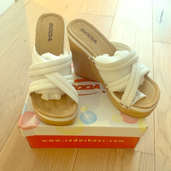 Soda Shoes - White Sandals